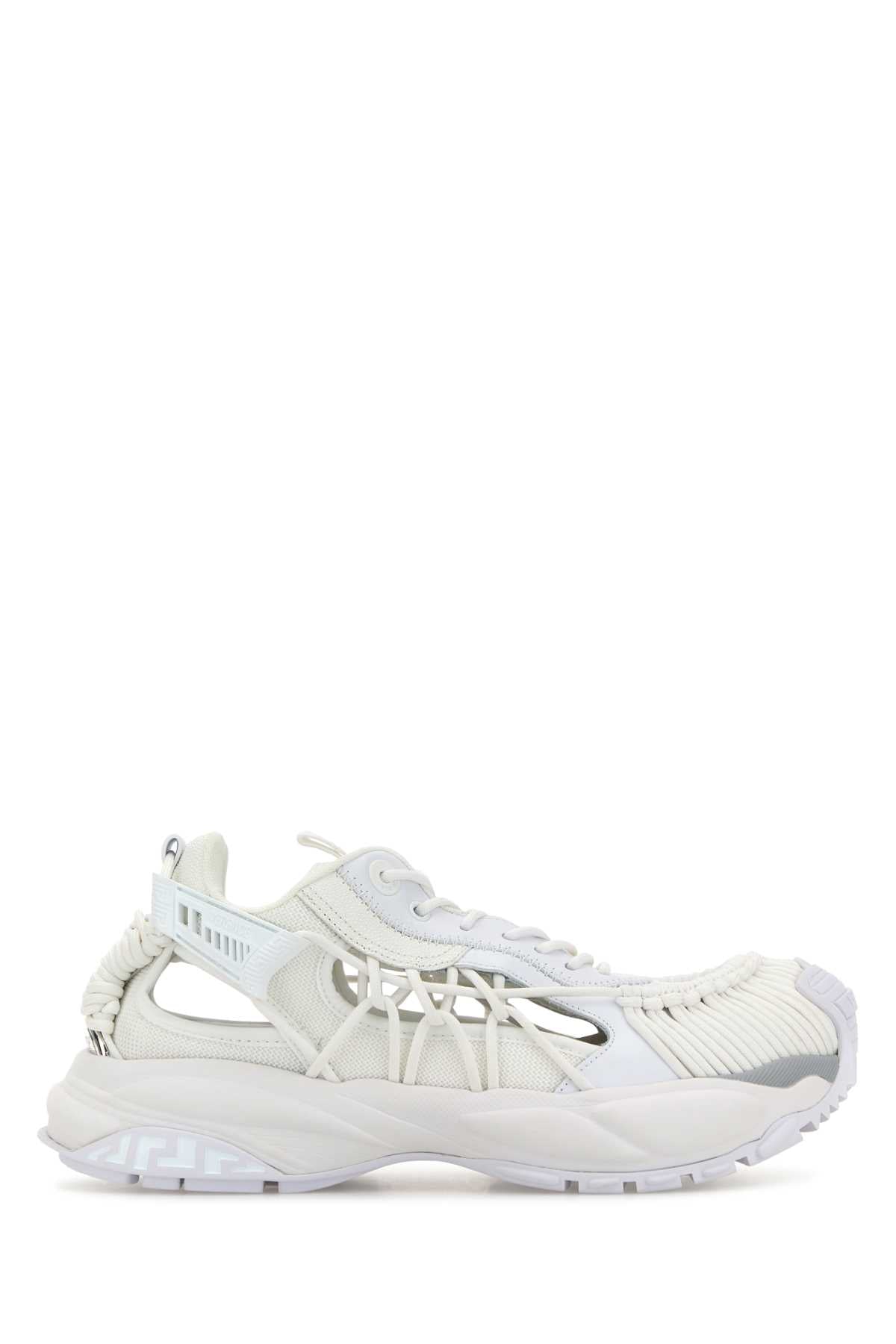 VERSACE SNEAKER CALF LEATHER For Men Exterior: 100% Calf 100% Fabric Interior: 100% Nylon 100% Calf Sole: Rubber