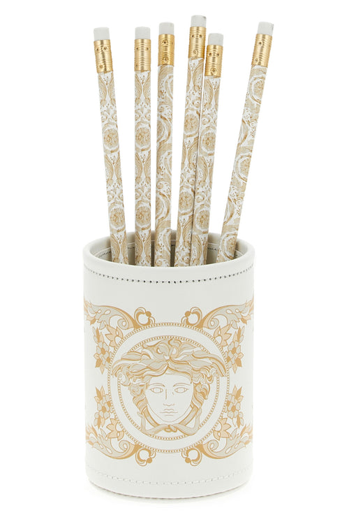 VERSACE HOME 'Medusa Gala' pen holder For Home & lifestyle 100% cow leather (bos taurus)
