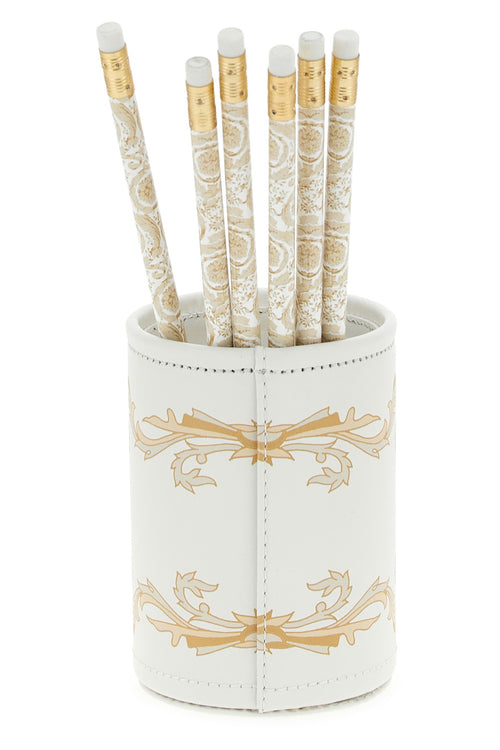 VERSACE HOME 'Medusa Gala' pen holder For Home & lifestyle 100% cow leather (bos taurus)