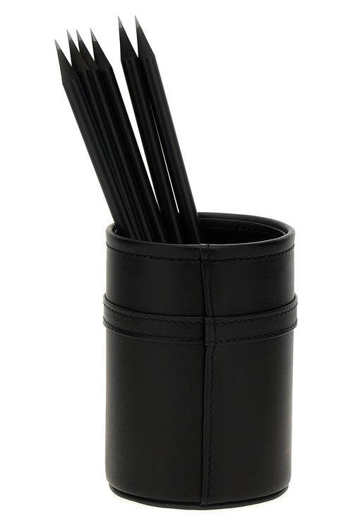 VERSACE HOME 'Medusa 95' pen holder For Home & lifestyle 100% calfskin leather (Bos Taurus)