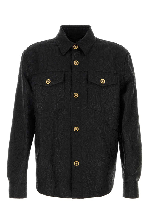 VERSACE BLOUSON FABRIC VISCOSE WOOL JACQUARD LUREX DIS. LE For Men 1.Outer Fabric:4% Nylon, 21% Pure Virgin Wool, 75% Viscose