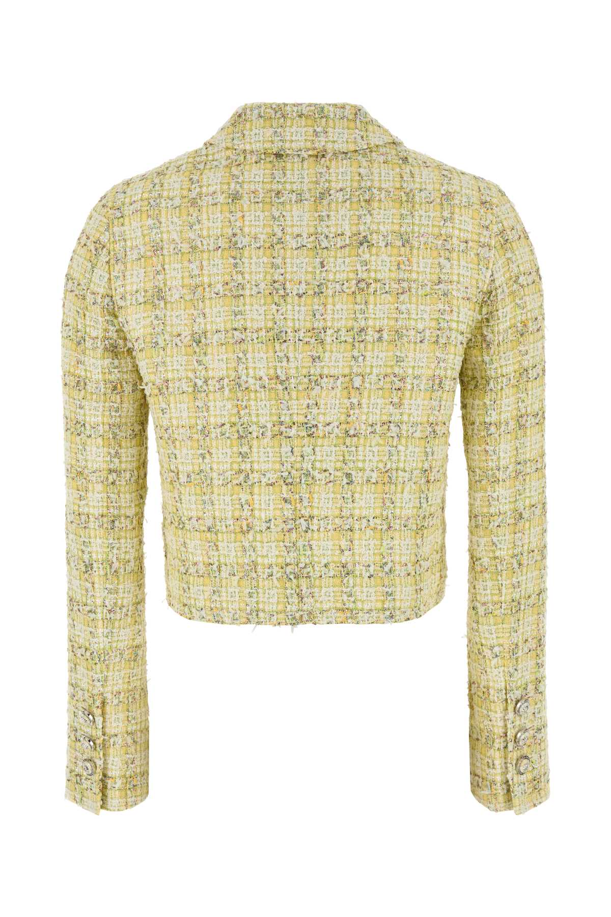 VERSACE INFORMAL JACKET COTTON MIX FANCY TWEED