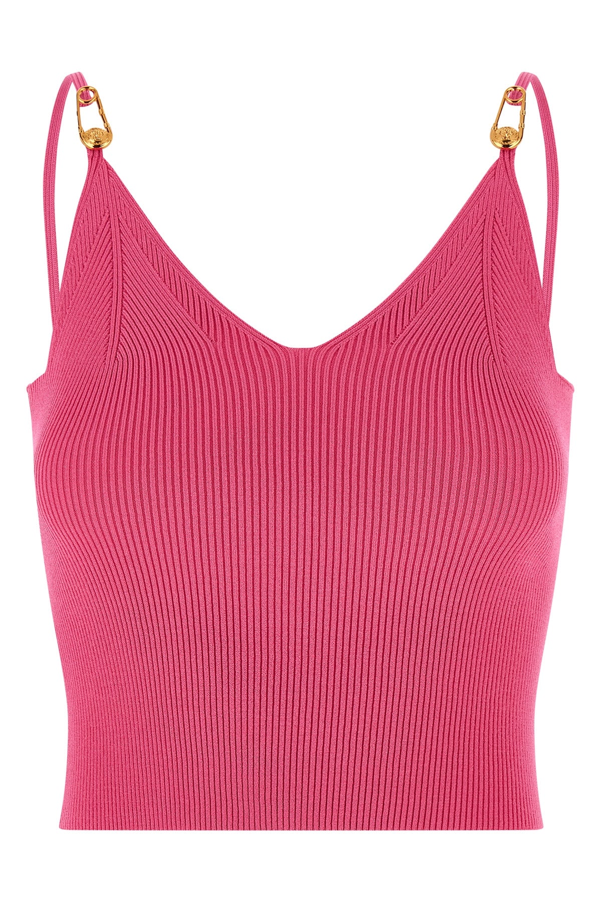 VERSACE 'Safety Pin' top For Women 83% viscose, 17% polyester
