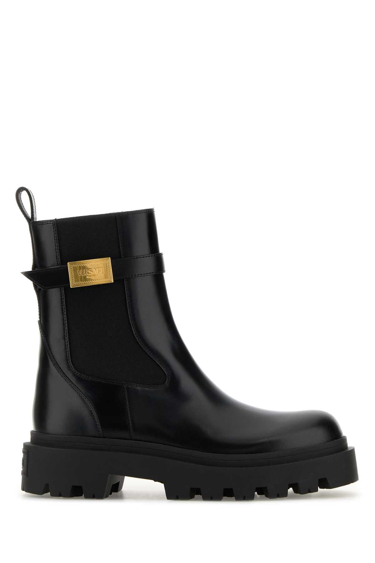 VERSACE BOOTIES T.35 CALF LEATHER For Women Exterior: 100% Calf Interior: 100% Ovine leather Sole: Rubber