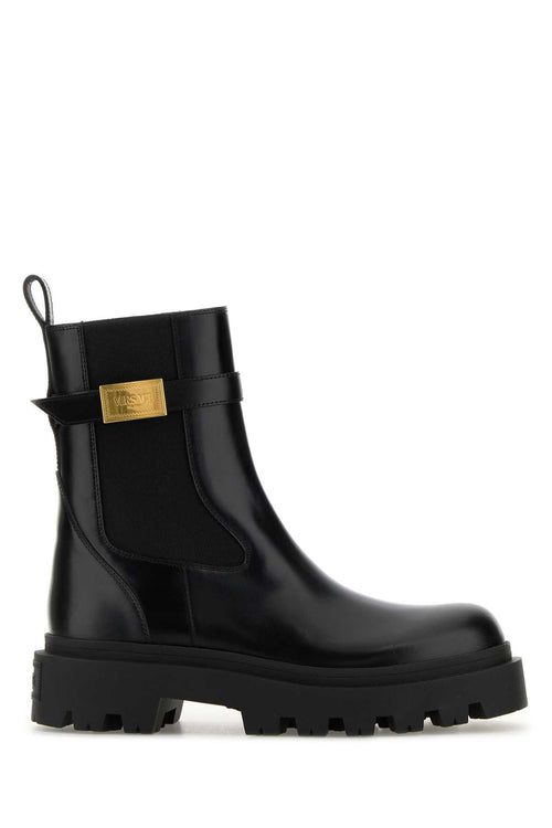 VERSACE BOOTIES T.35 CALF LEATHER For Women Exterior: 100% Calf Interior: 100% Ovine leather Sole: Rubber