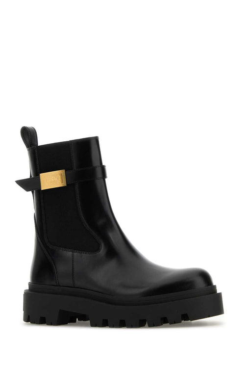 VERSACE BOOTIES T.35 CALF LEATHER For Women Exterior: 100% Calf Interior: 100% Ovine leather Sole: Rubber