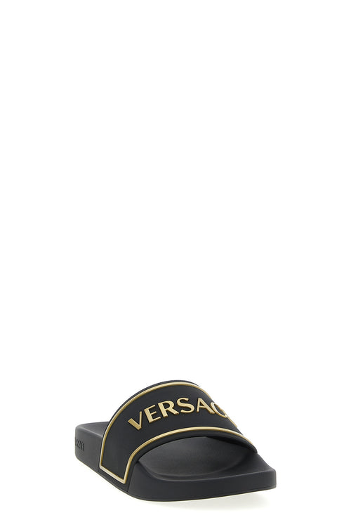 VERSACE 'Logo' slides For Men 100% thermoplastic polyurethane