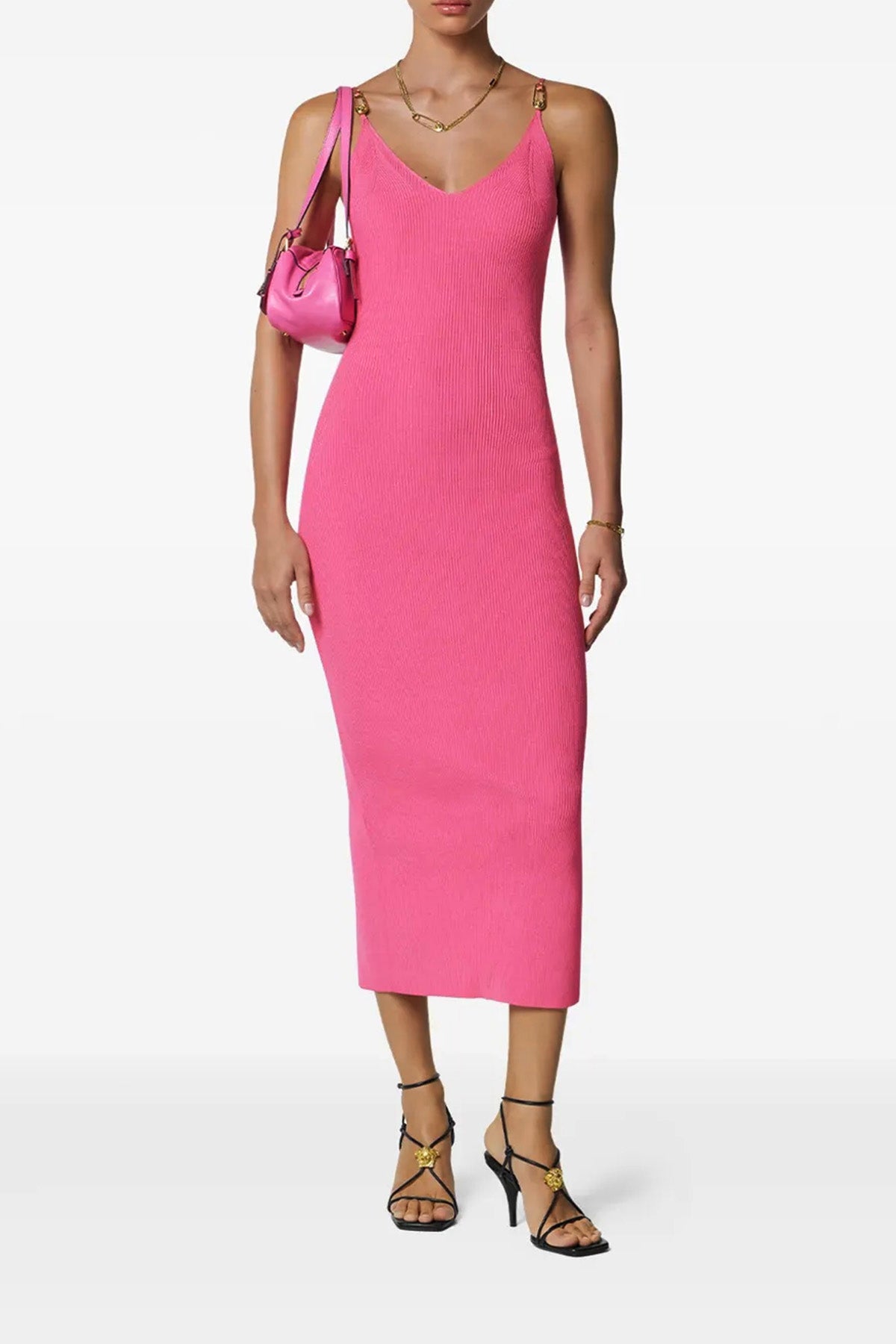 VERSACE 'Knit' dress For Women 83% viscose, 17% polyester