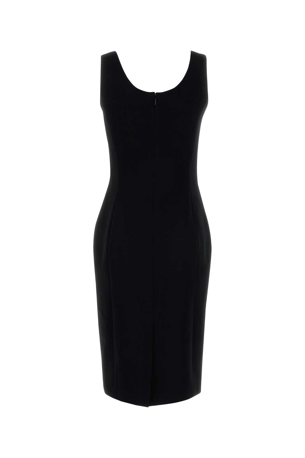 VERSACE DRESS RESPONSABILE TECHNO CADY STRETCH For Women Exterior: 95% Viscose 5% Elastane Lining: 71% Acetate 26% Silk 3% Elastane