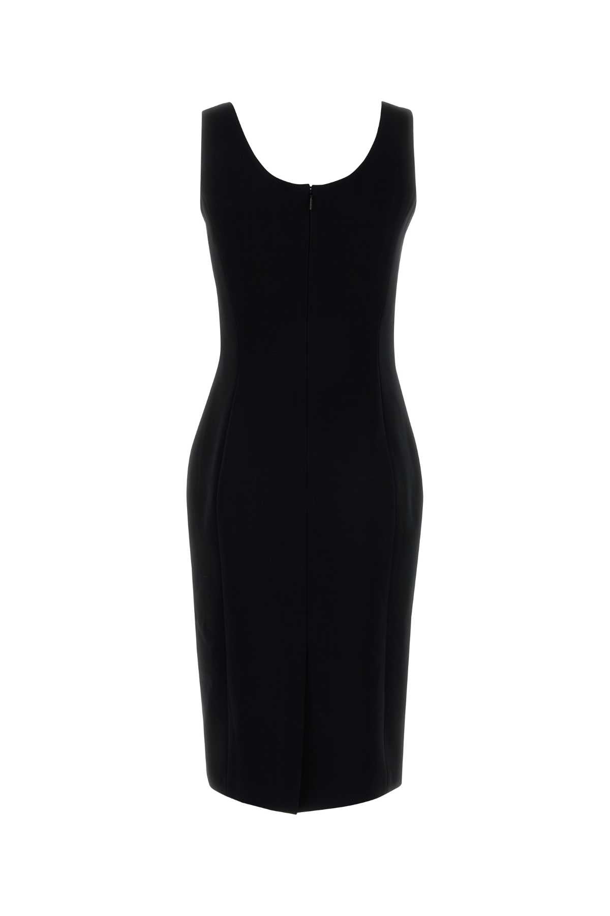 VERSACE DRESS RESPONSABILE TECHNO CADY STRETCH For Women Exterior: 95% Viscose 5% Elastane Lining: 71% Acetate 26% Silk 3% Elastane