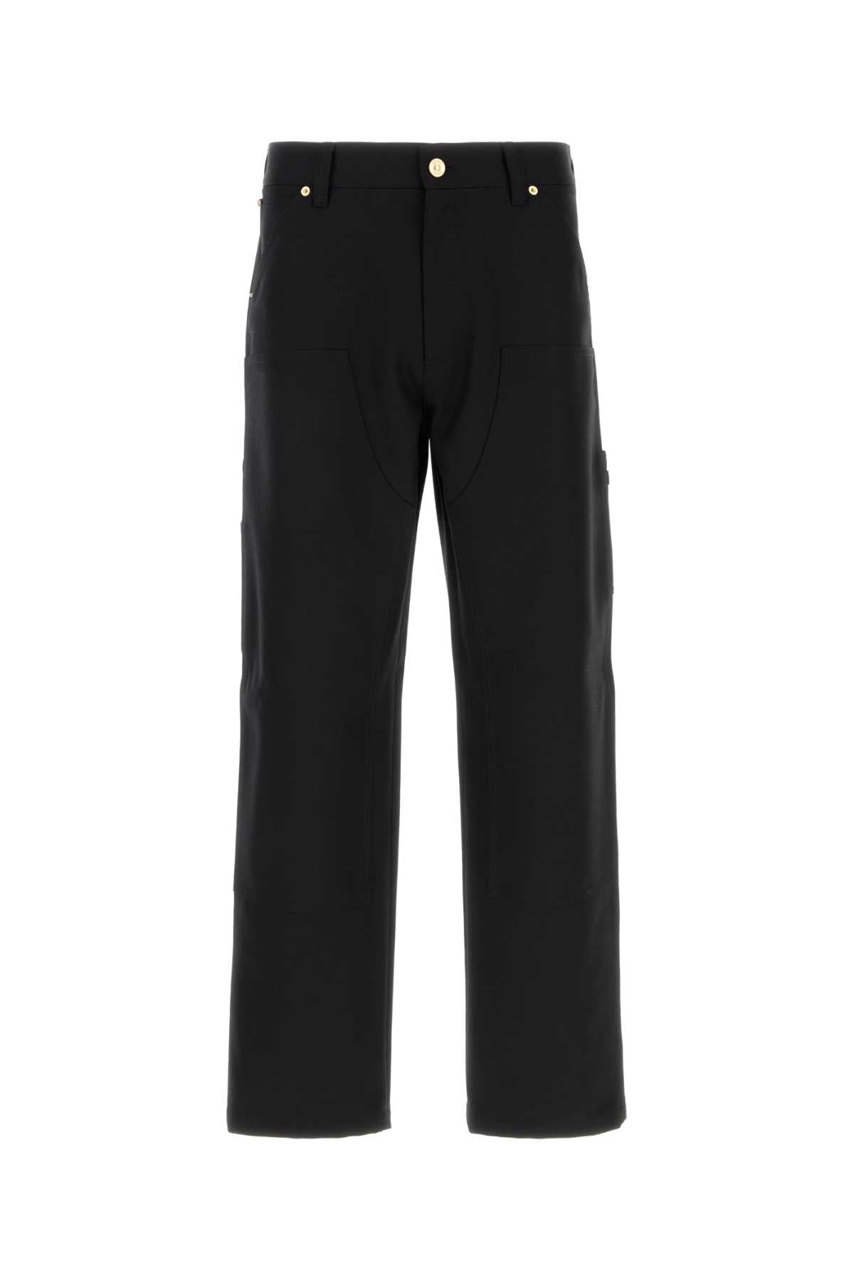 VERSACE INFORMAL PANT CAVALLERY WOOL FABRIC For Men Exterior: 100% Virgin wool