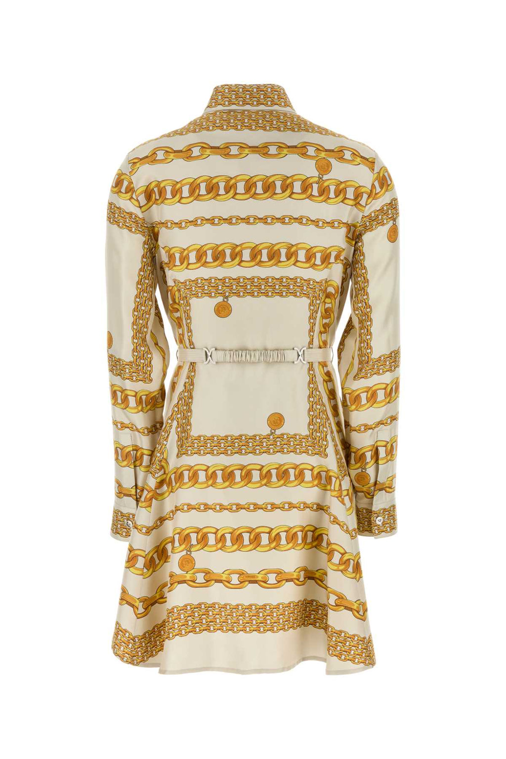 VERSACE DRESS VERSACE TREASURE FOULARD ON SILK TWILL For Women Exterior: 100% Cotton