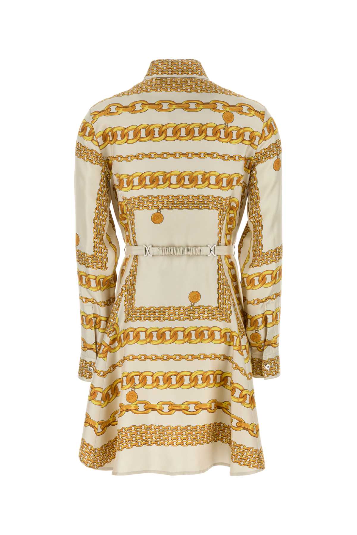 VERSACE DRESS VERSACE TREASURE FOULARD ON SILK TWILL For Women Exterior: 100% Cotton
