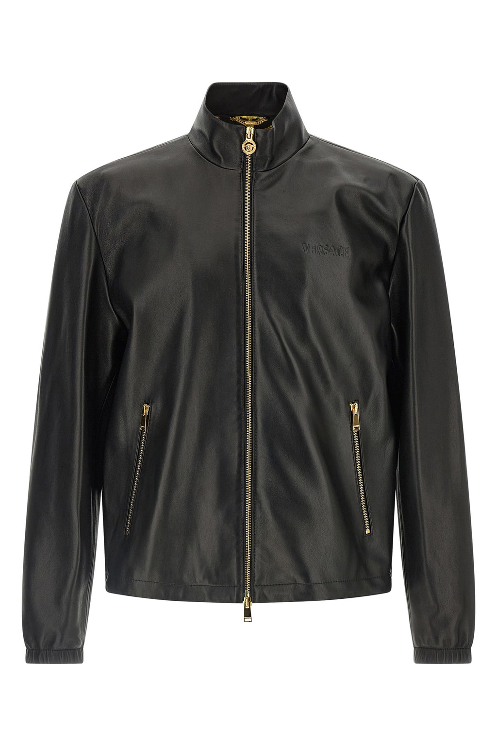 VERSACE Plongé nappa jacket For Men 100% lamb leather (Ovis Aries)