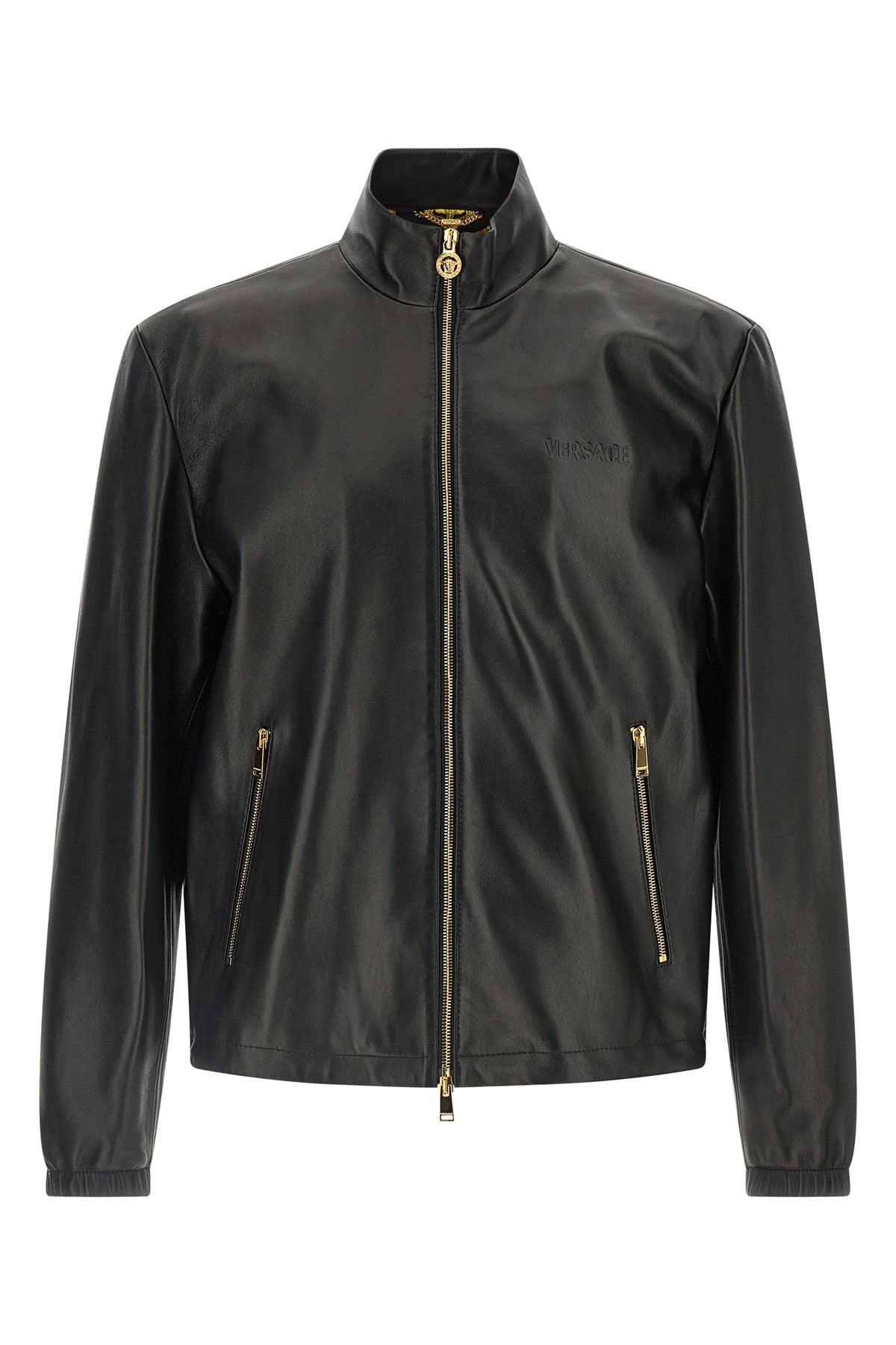 VERSACE Plongé nappa jacket For Men 100% lamb leather (Ovis Aries)