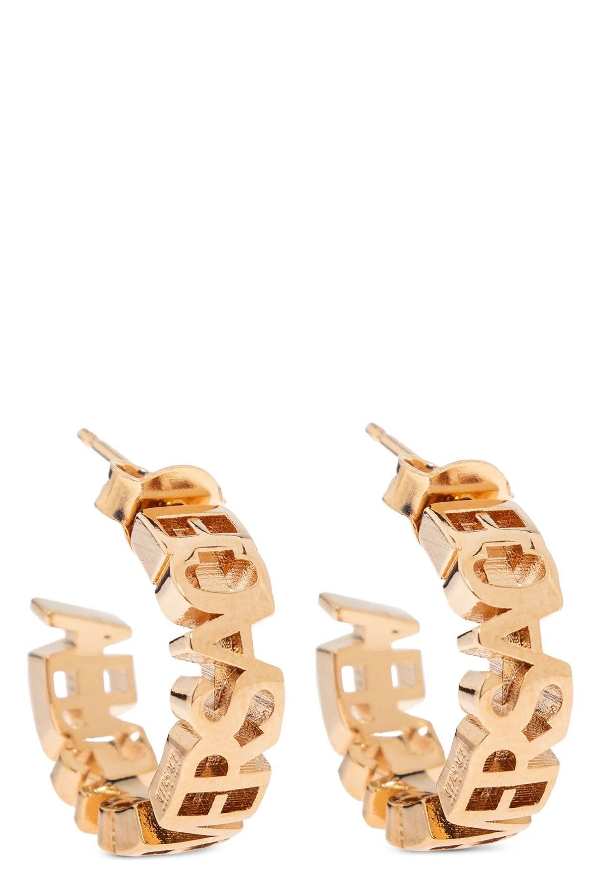VERSACE 'Versace Logo' earrings For Women 100% metal