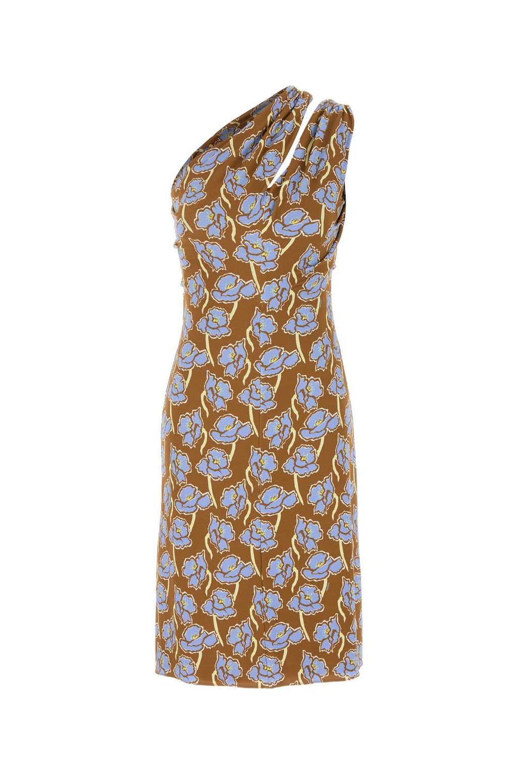 VERSACE COCKTAIL DRESS STRETCH CREPE JERSEY PRINT POPPIES For Women Exterior: 97% Viscose 3% Elastane Lining: 100% Viscose
