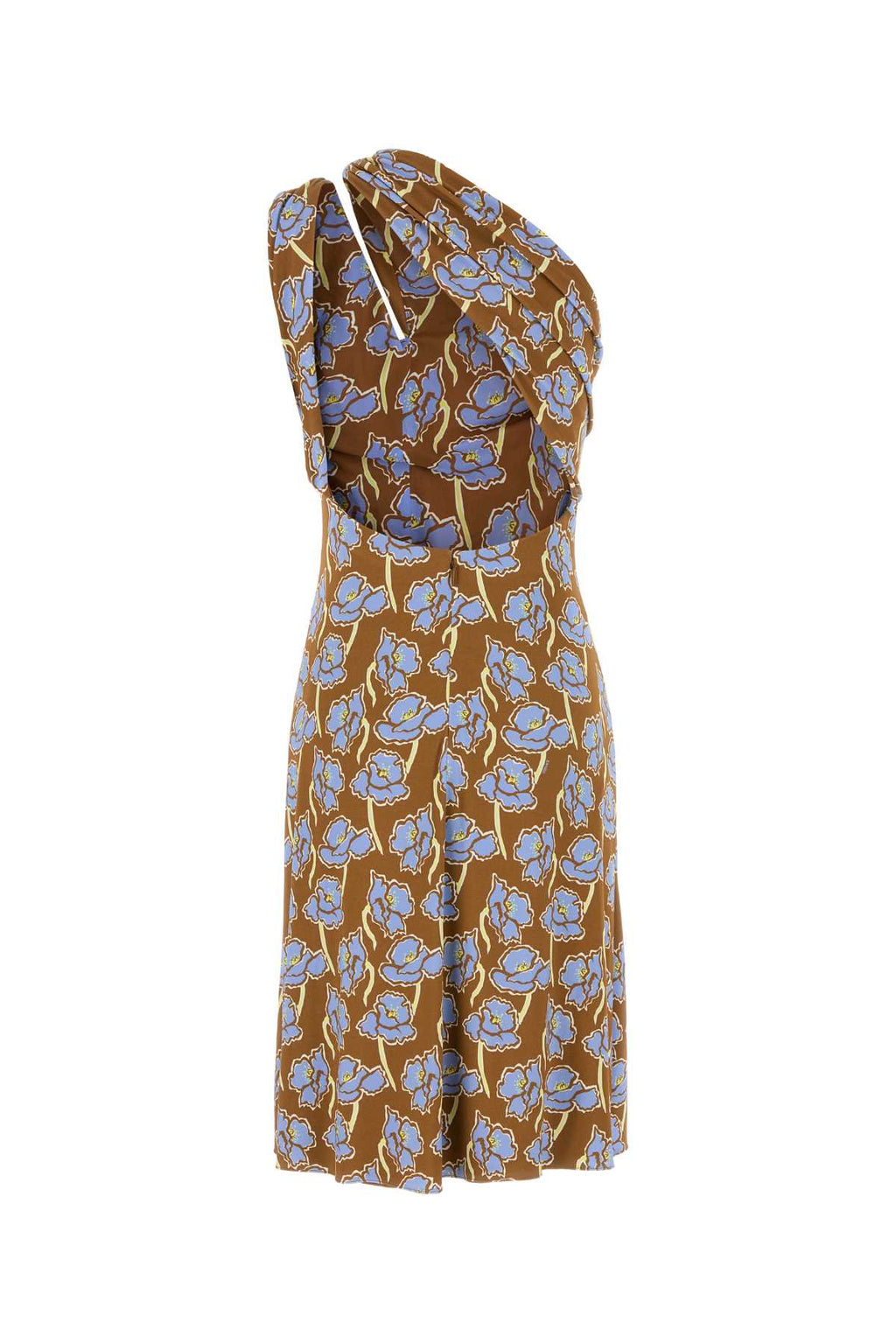 VERSACE COCKTAIL DRESS STRETCH CREPE JERSEY PRINT POPPIES For Women Exterior: 97% Viscose 3% Elastane Lining: 100% Viscose