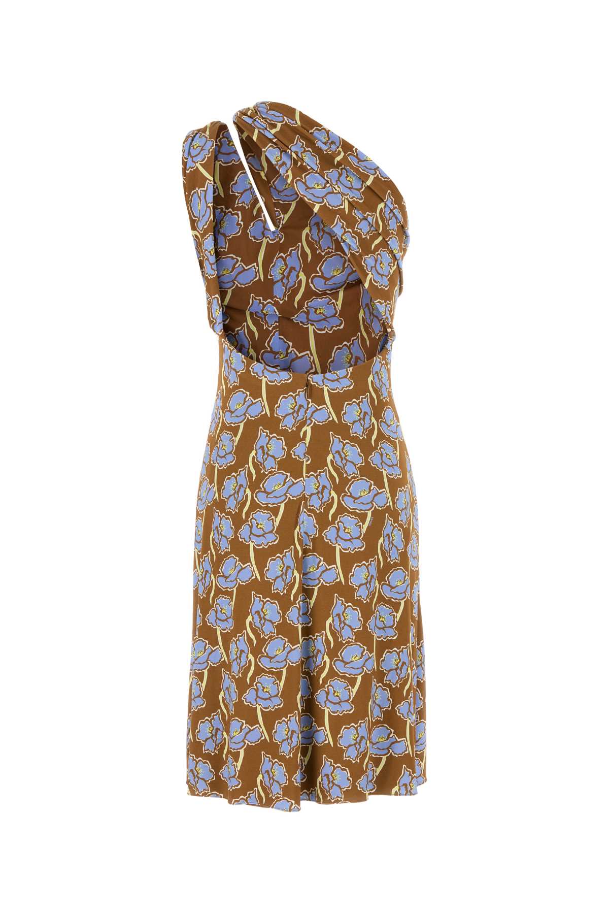 VERSACE COCKTAIL DRESS STRETCH CREPE JERSEY PRINT POPPIES For Women Exterior: 97% Viscose 3% Elastane Lining: 100% Viscose