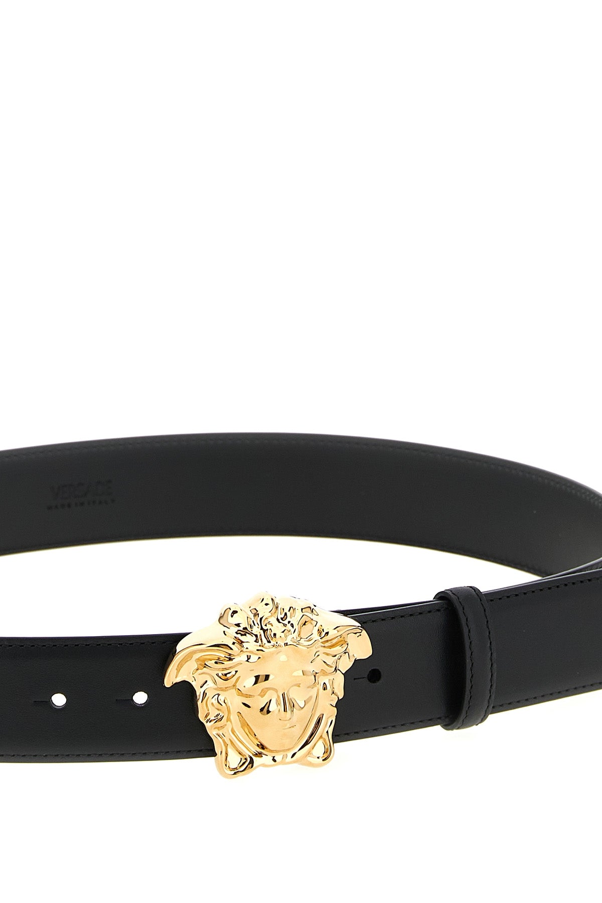 VERSACE 'Medusa' belt For Men 100% calfskin leather (Bos Taurus)