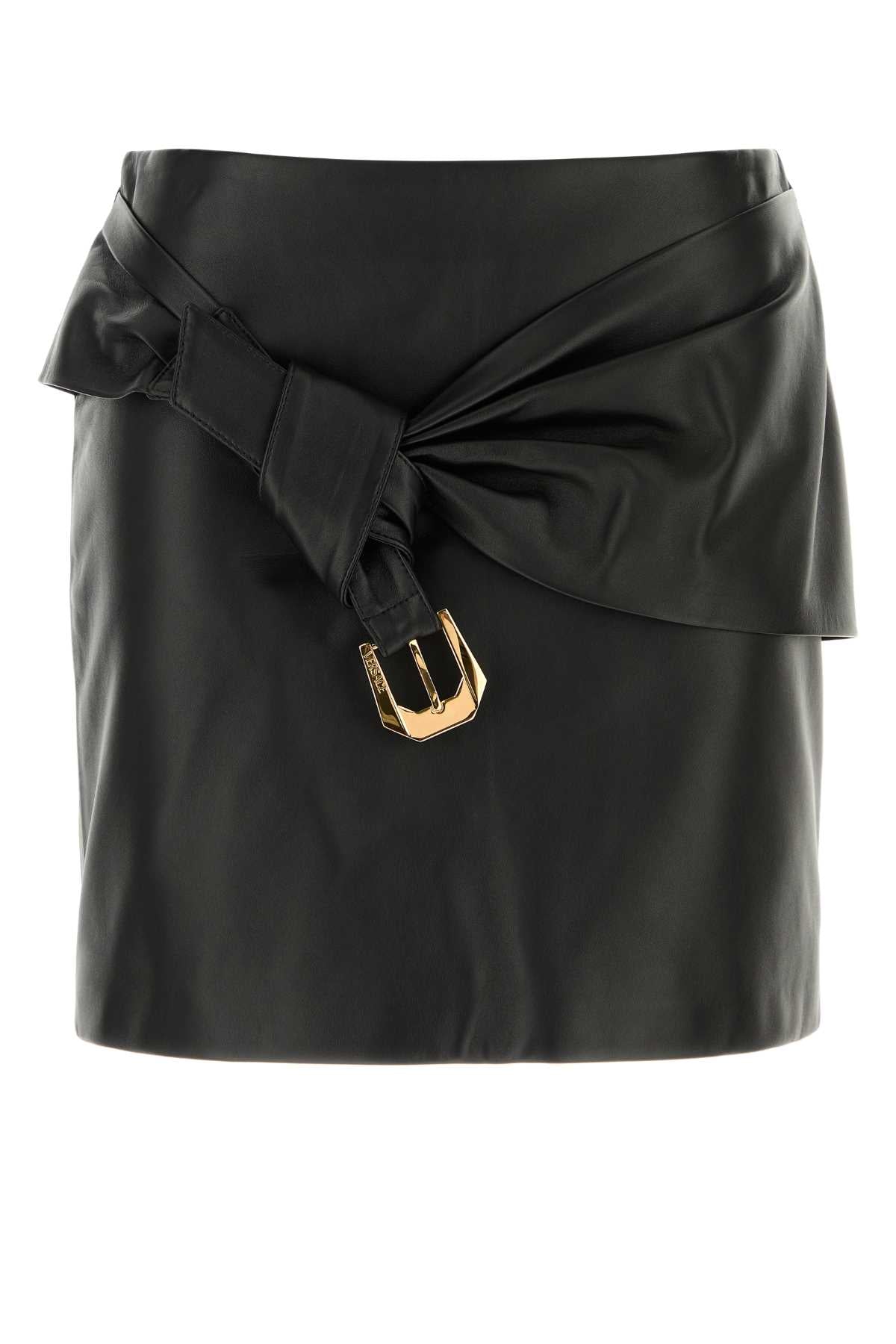 VERSACE SKIRT LEATHER LAMB For Women 1.Outer Fabric:100% Lamb SkinLining 1:100% Cupro