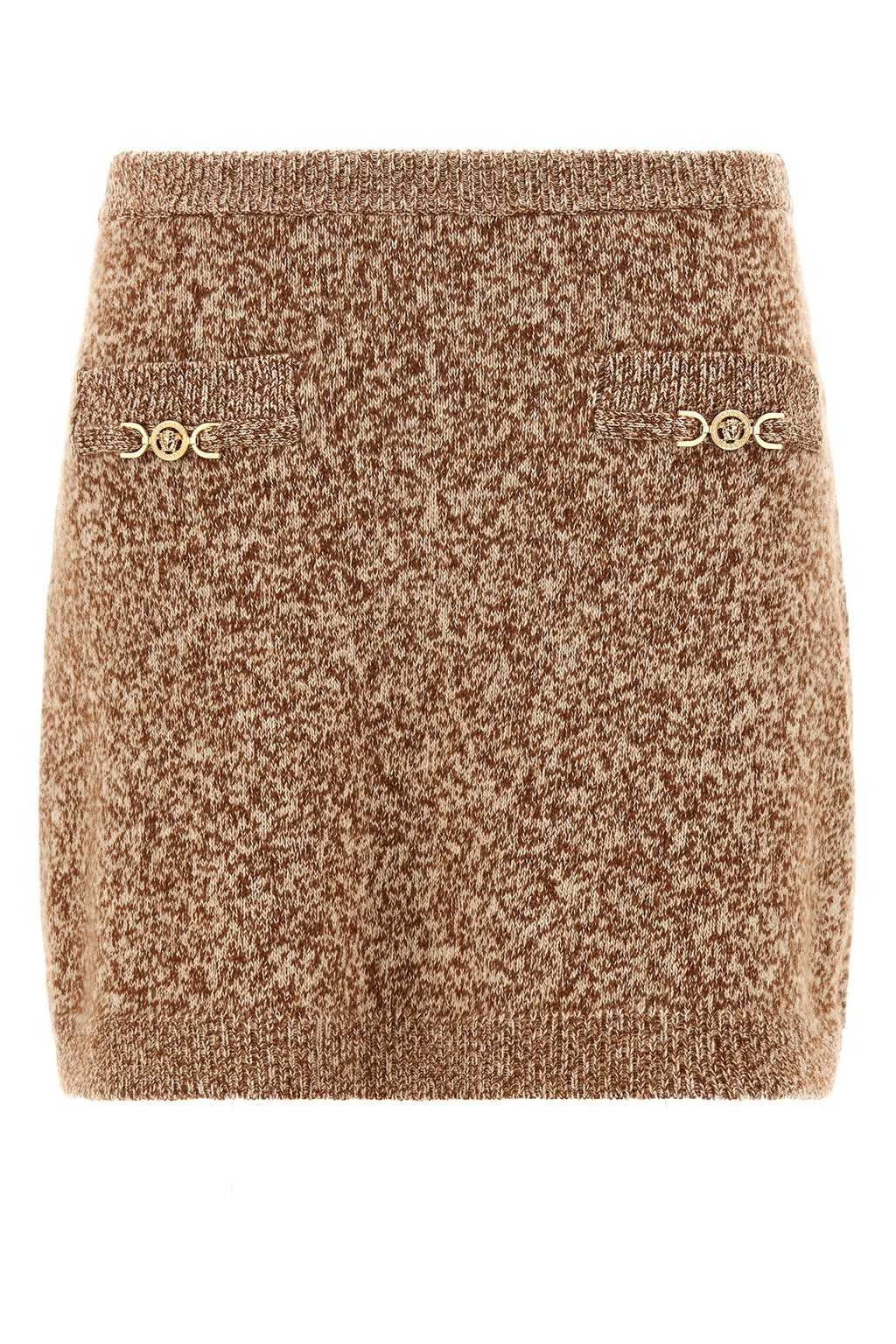 VERSACE 'Mouline' skirt For Women 55% virgin wool 24% cashmere 20% silk 1% elastane