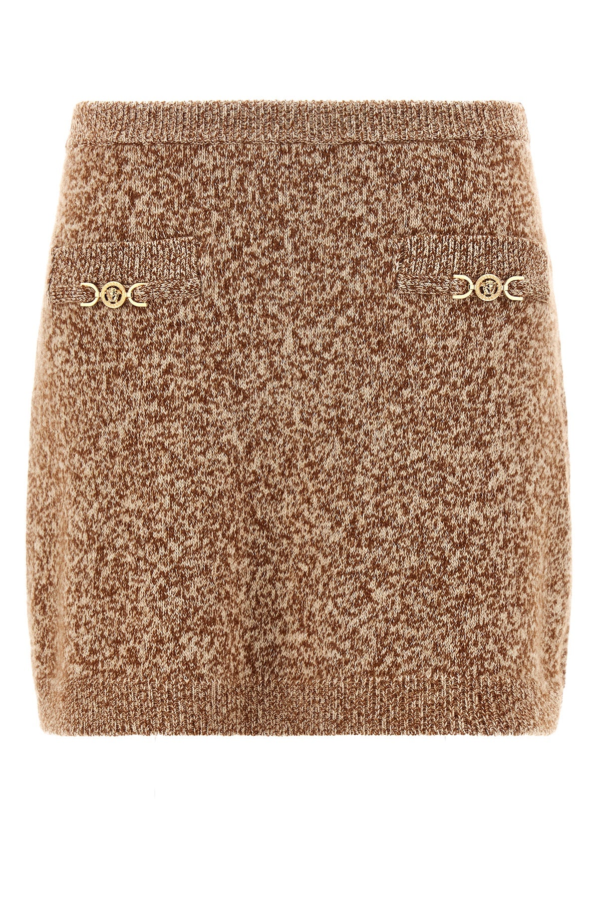 VERSACE 'Mouline' skirt For Women 55% virgin wool 24% cashmere 20% silk 1% elastane