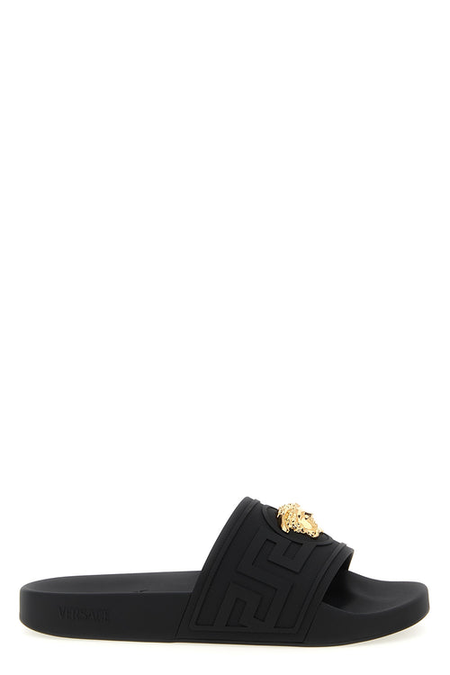 VERSACE 'La Medusa' slides For Men 60% glass 20% re 10% polyester 10% metal
