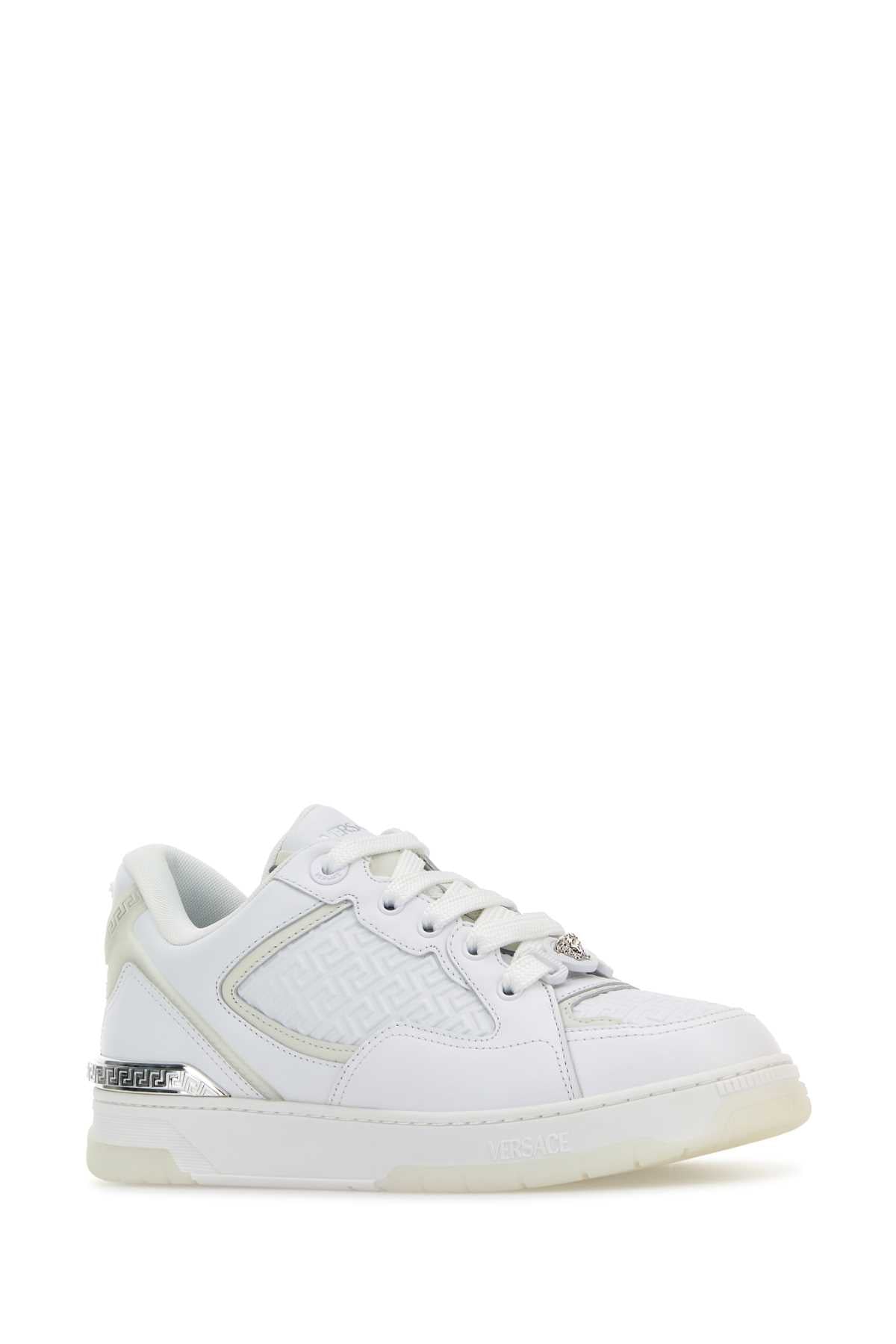 VERSACE SNEAKERS CALF LEATHER For Men Lining 1:100% PolyesterOutside:100% Calf leatherSole:100% RubberTrim:100% Calf leather