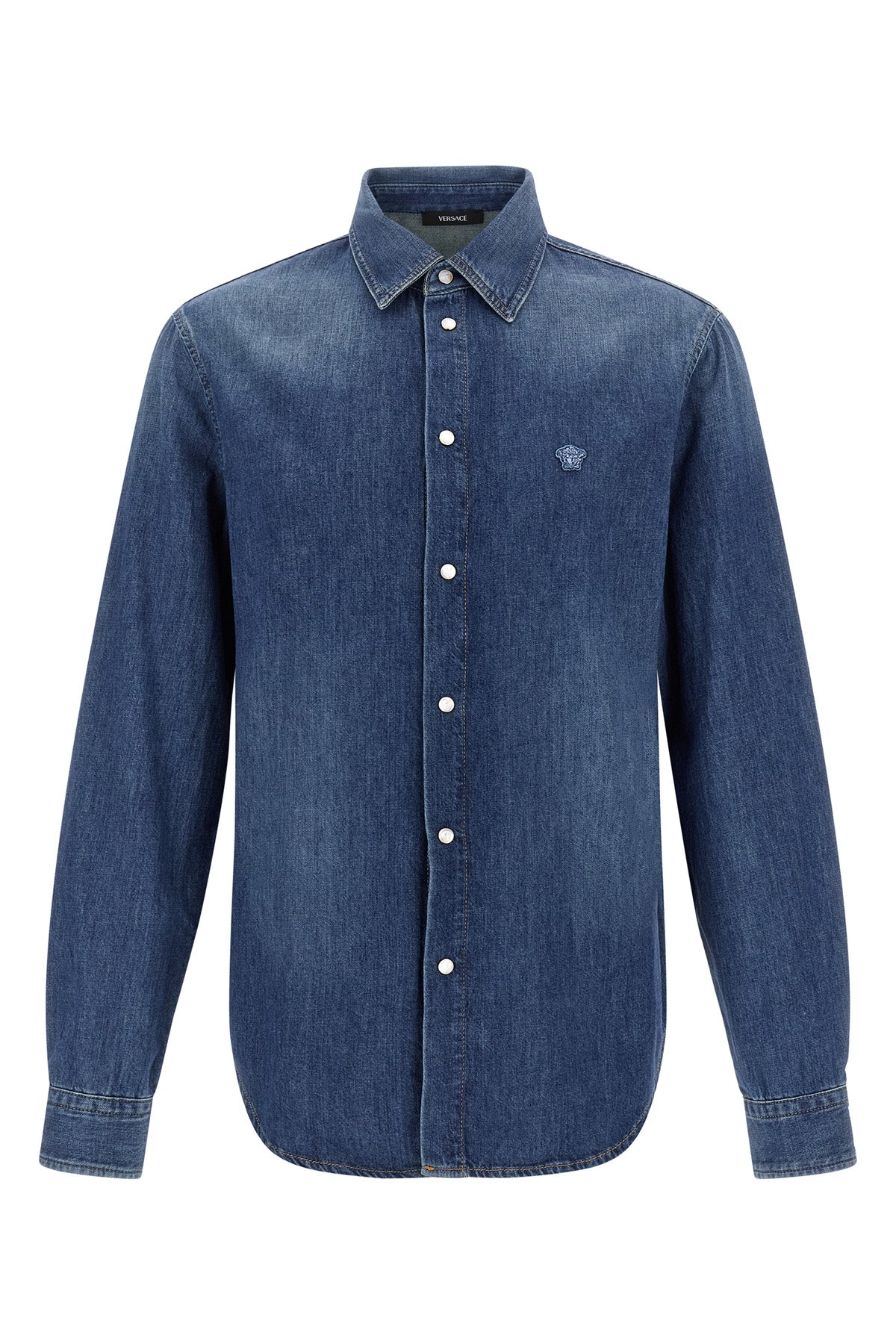 VERSACE 'Medusa' patch shirt For Men 100% cotton