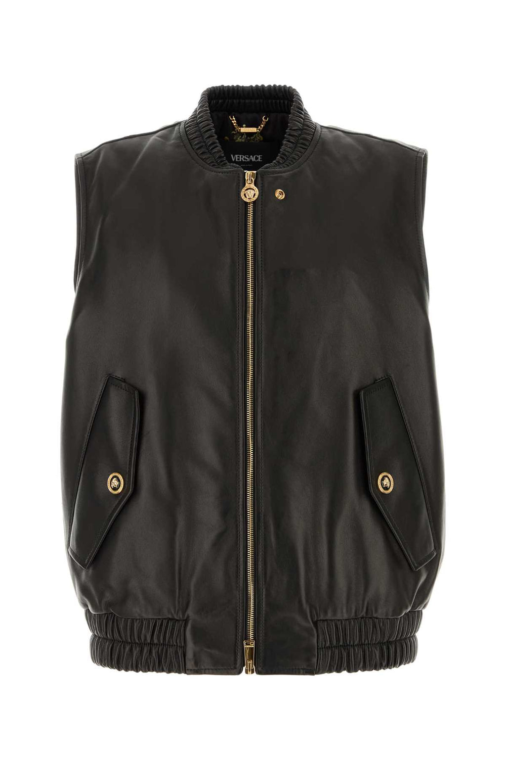 VERSACE OTHER LEATHER SOFT LEATHER For Men 1.Outer Fabric:100% Lamb Skin2.Lining:100% CottonLining 1:100% PolyesterPadding:100% Polyester