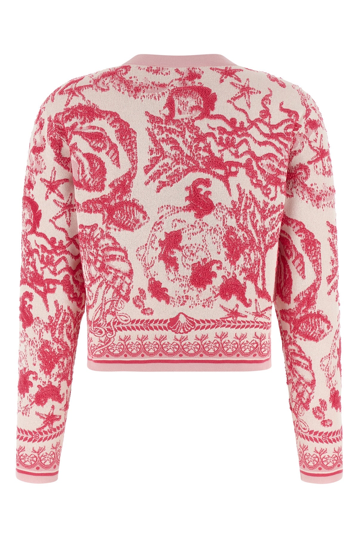 VERSACE 'Underwater Barocco' cardigan For Women 68% co, 26% vi, 6% pl
