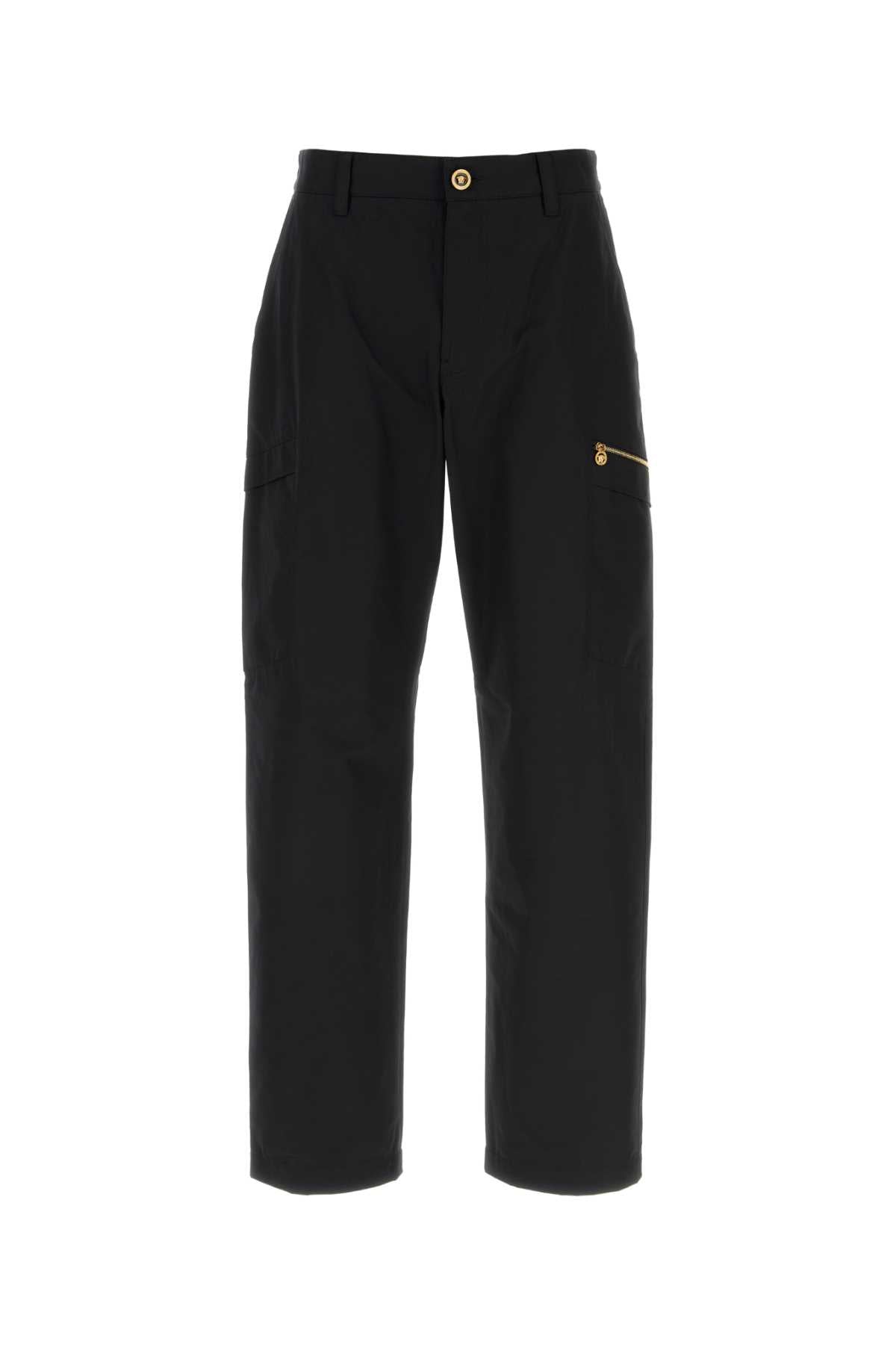 VERSACE INFORMAL PANT LIGHTWEIGHT GABARDINE FABRIC For Men 1.Outer Fabric:100% CottonEmbroidery:100% ViscoseLining 1:100% CottonNAVETTE:100% Polyester