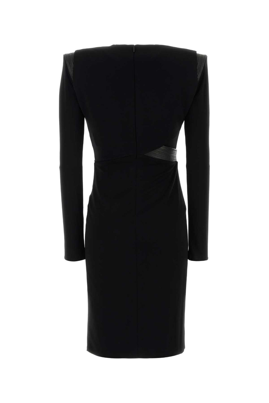 VERSACE COCKTAIL DRESS RESPONSIBLE STRETCH CREPE JERSEY For Women 1.Outer Fabric:5% Elastane, 95% Viscose2.Lining:16% Elastane, 84% NylonInner 1:28% Silk, 72% PolyesterLining 1:5% Elastane, 95% ViscoseLining 3:25% Silk, 75% AcetateTrim:100% Lamb Skin
