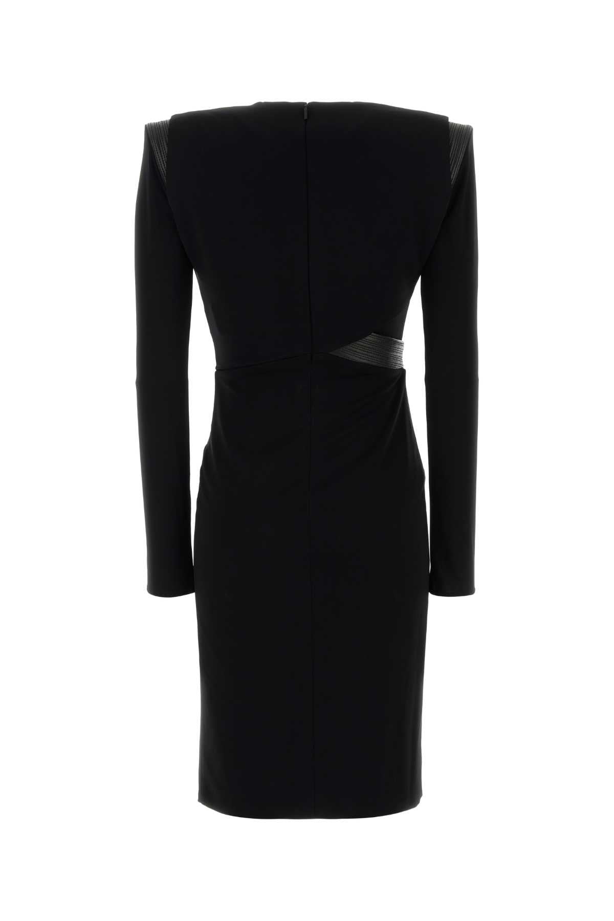 VERSACE COCKTAIL DRESS RESPONSIBLE STRETCH CREPE JERSEY For Women 1.Outer Fabric:5% Elastane, 95% Viscose2.Lining:16% Elastane, 84% NylonInner 1:28% Silk, 72% PolyesterLining 1:5% Elastane, 95% ViscoseLining 3:25% Silk, 75% AcetateTrim:100% Lamb Skin