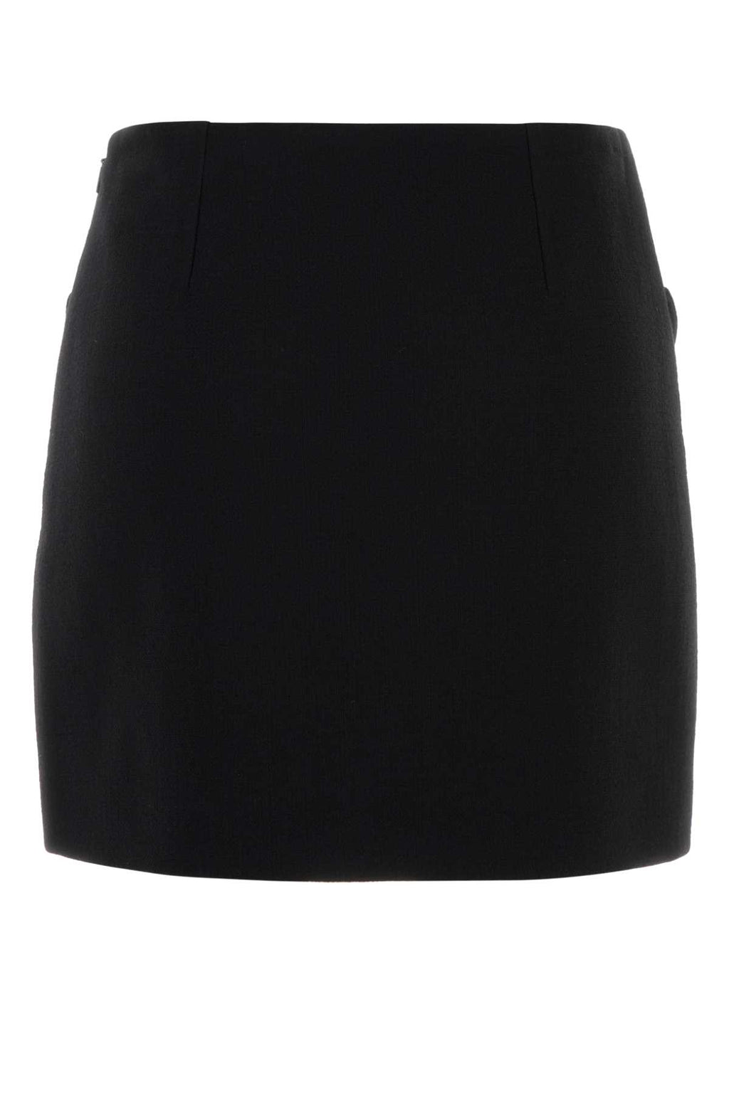 VERSACE SKIRT RESPONSIBLE LIGHT WEIGHT DOUBLE WOOL CREPE For Women 1.Outer Fabric:100% Pure Virgin Wool2.Lining:100% SilkLining 1:25% Silk, 75% Acetate