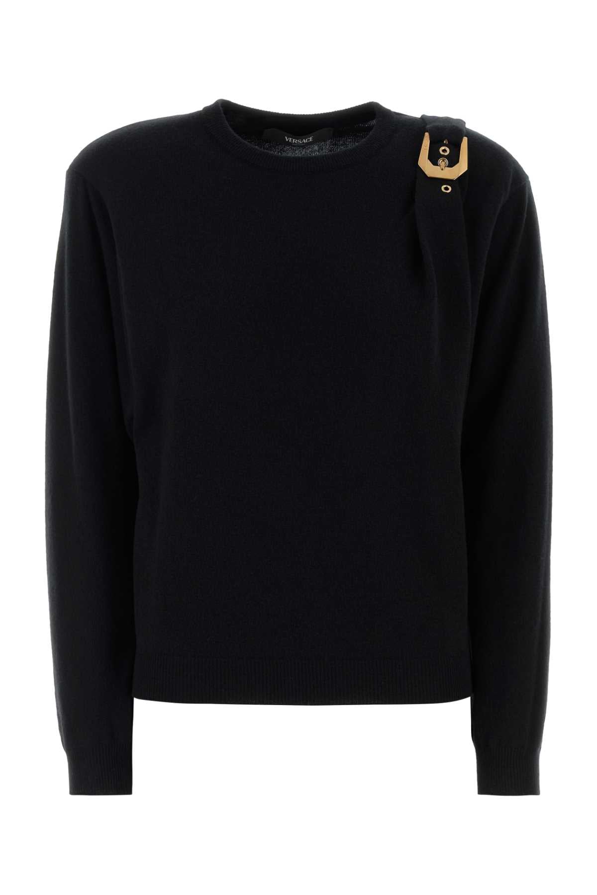VERSACE KNIT SWEATER TORSION RESPONSIBLE WOOL For Women 1.Outer Fabric:100% Pure Virgin Wool