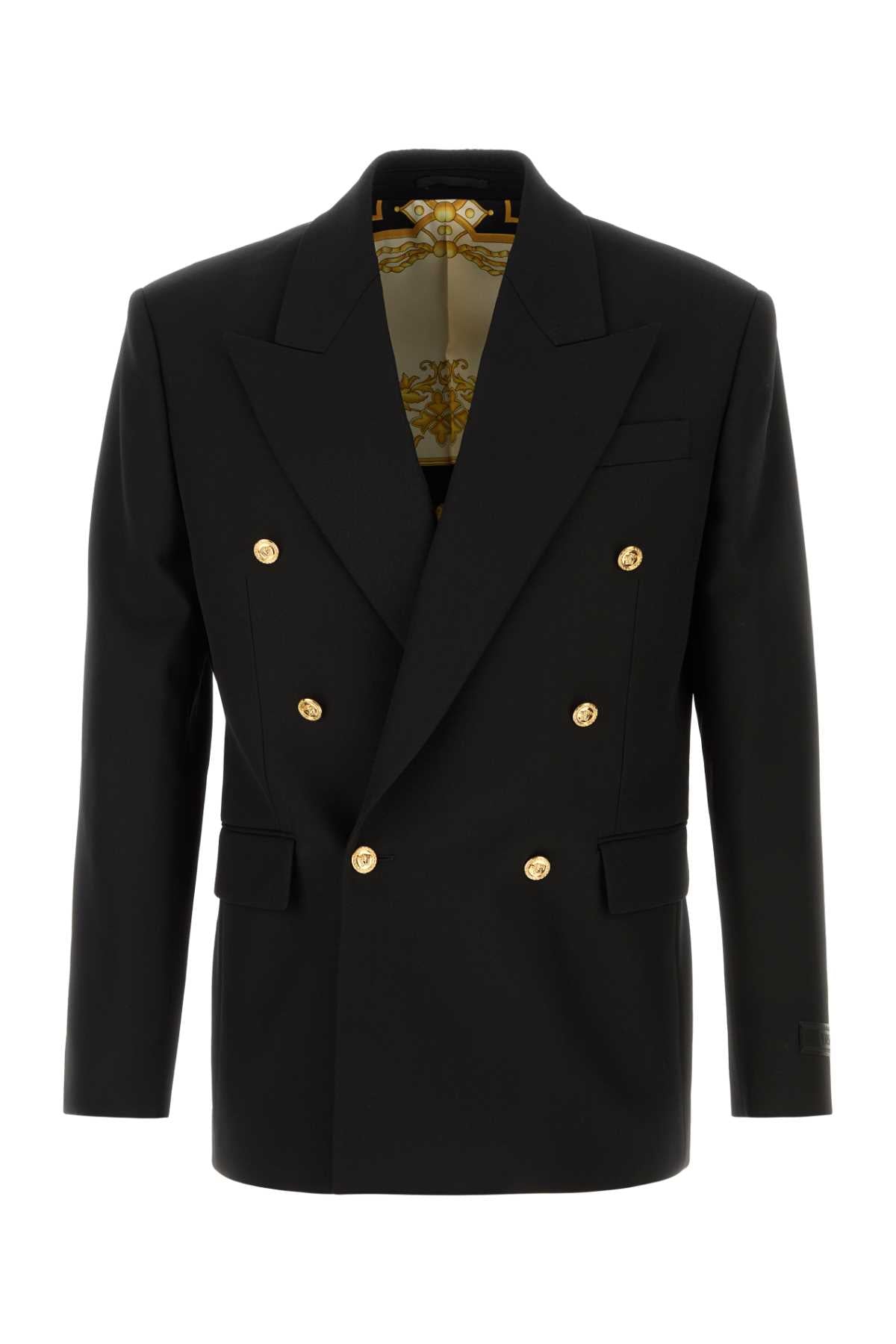 VERSACE FORMAL JACKET COMPACT WOOL FABRIC For Men Exterior: 100% Virgin wool Lining: 100% Cupro
