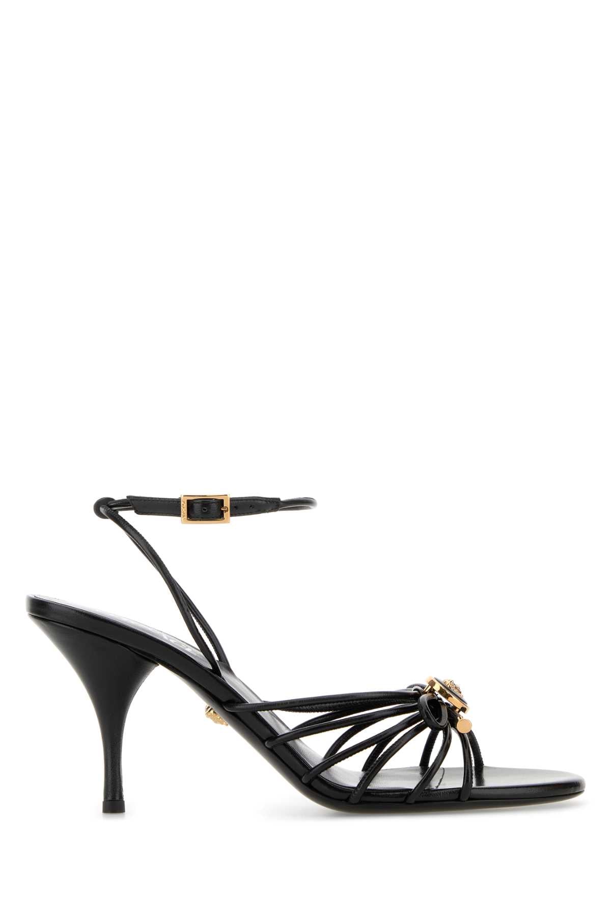 VERSACE SANDAL T.85 LAMB LEATHER For Women Exterior: 100% Nappa leather Interior: 100% Leather Sole: Leather