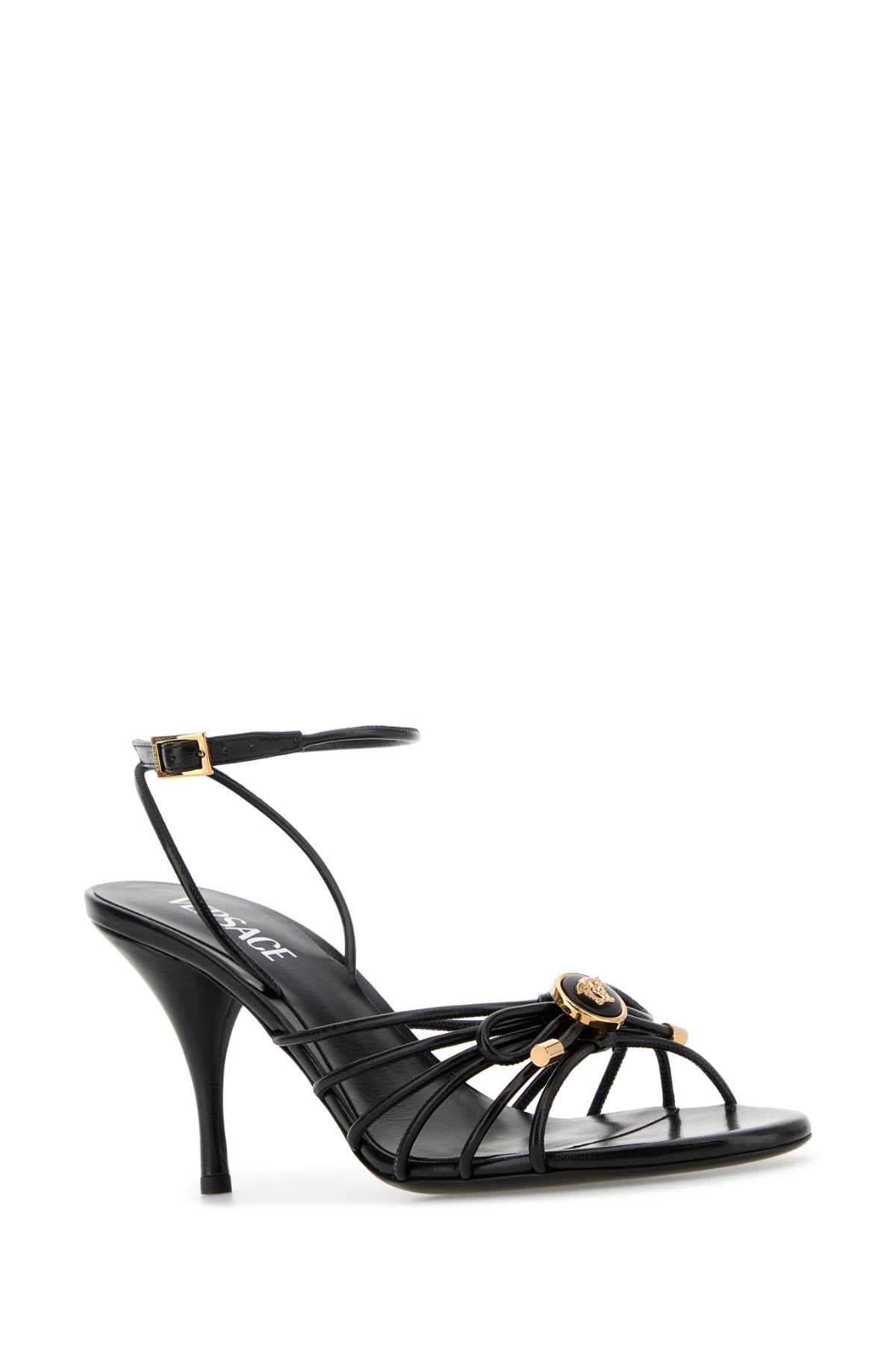 VERSACE SANDAL T.85 LAMB LEATHER For Women Exterior: 100% Nappa leather Interior: 100% Leather Sole: Leather