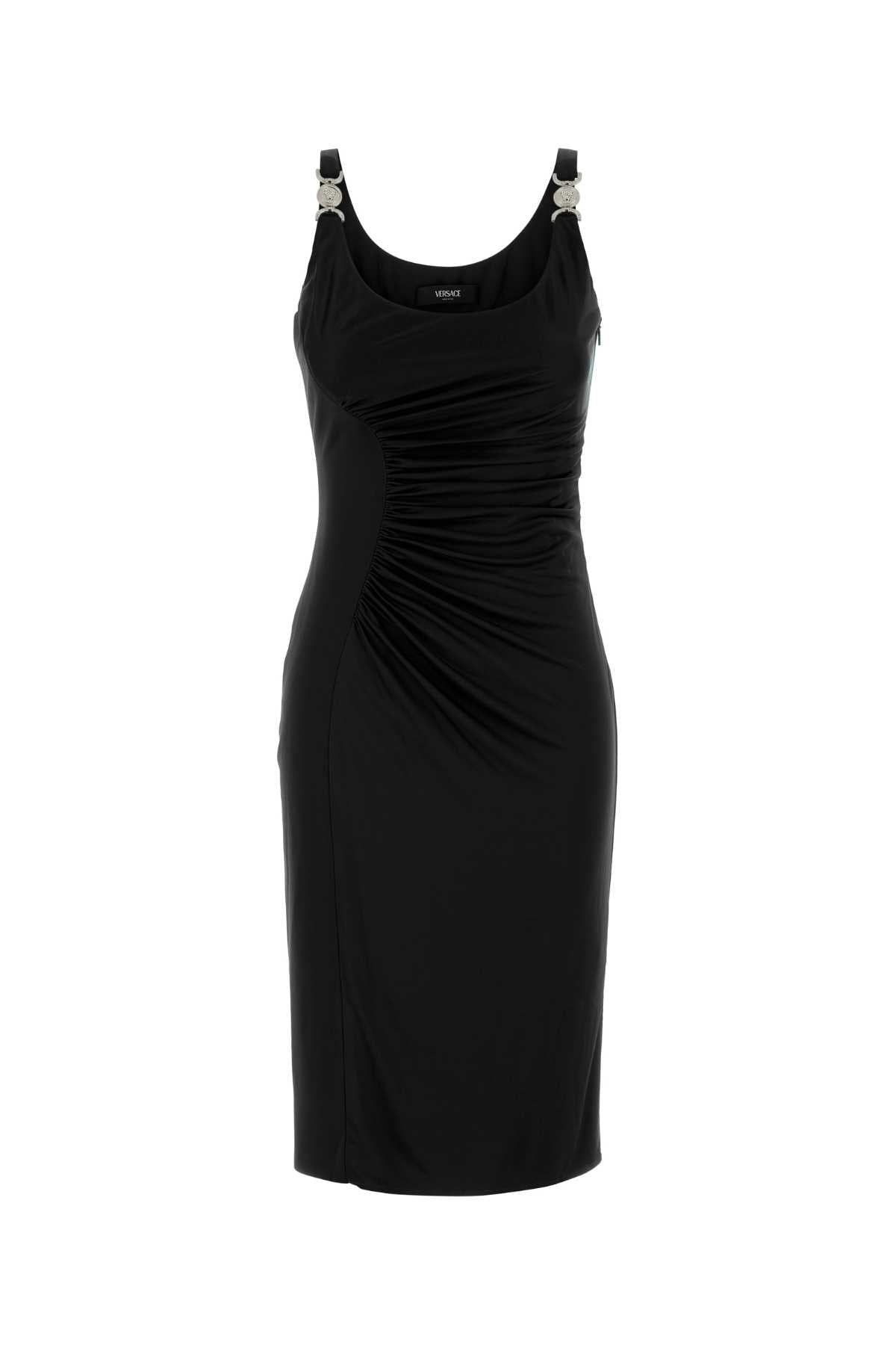 VERSACE COCKTAIL DRESS RESPONSIBLE STRETCH CREPE JERSEY For Women Exterior: 95% Viscose 5% Elastane Lining: 95% Viscose 5% Elastane