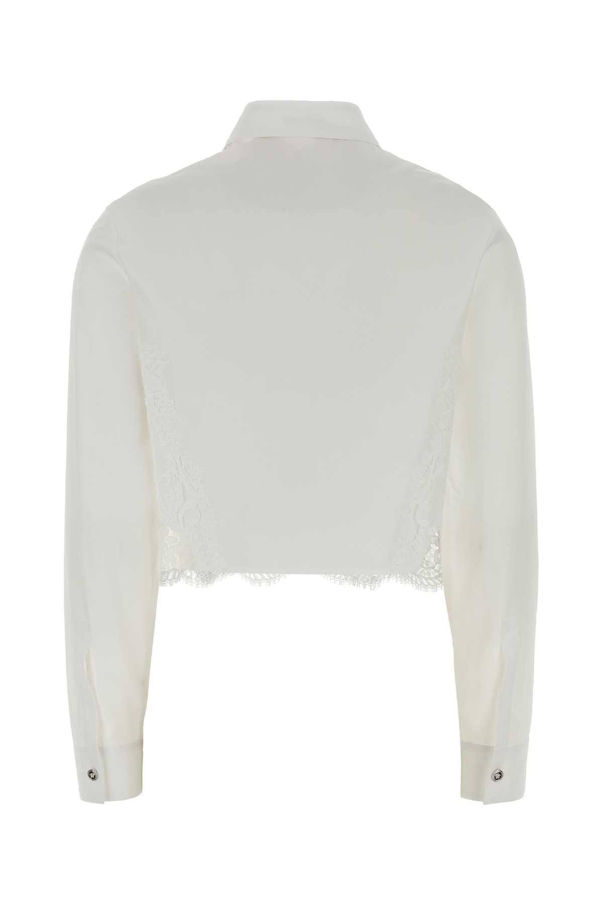 VERSACE INFORMAL SHIRT RESPONSIBLE LIGHT WEIGHT POPLIN For Women Exterior: 100% Cotton