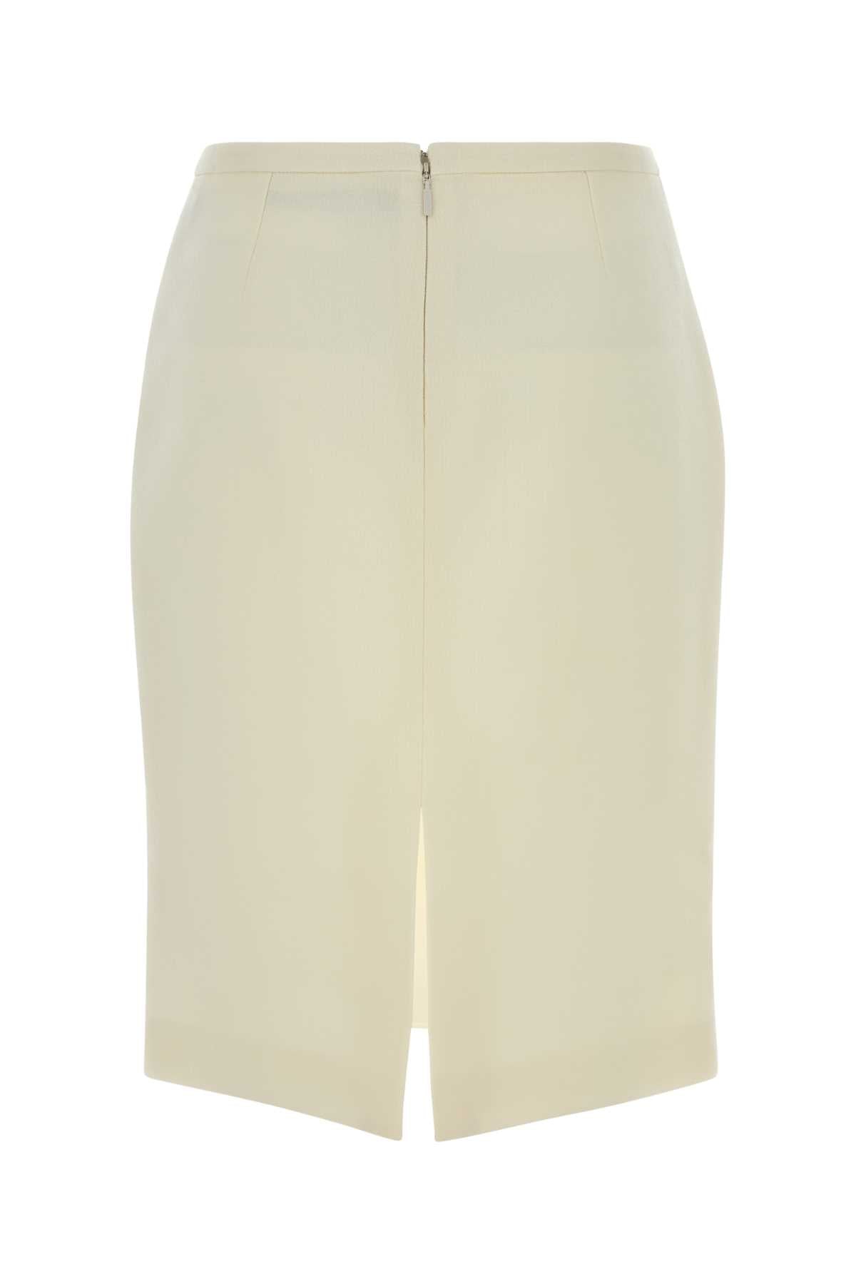 VERSACE SKIRT RESPONSIBLE LIGHT WEIGHT DOUBLE WOOL CREPE For Women Exterior: 100% Wool Lining: 100% Cupro