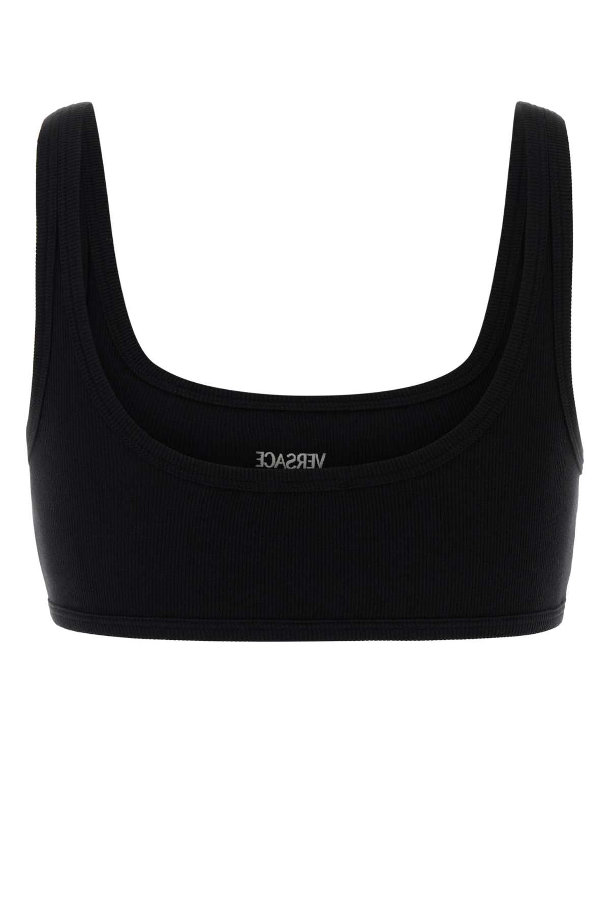 VERSACE BRA BIO COTTON RIB For Women Exterior: 93% Cotton 7% Elastane