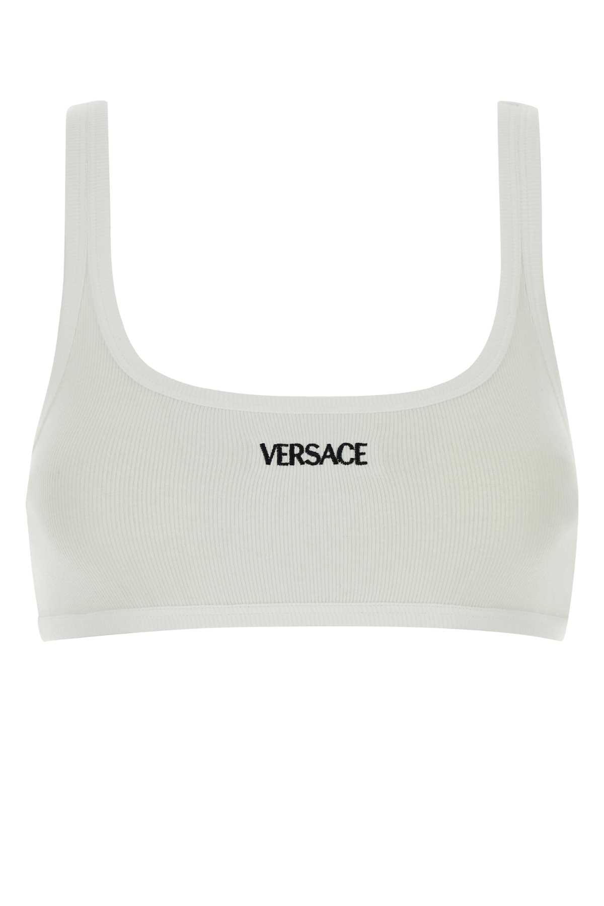 VERSACE BRA BIO COTTON RIB For Women Exterior: 93% Cotton 7% Elastane