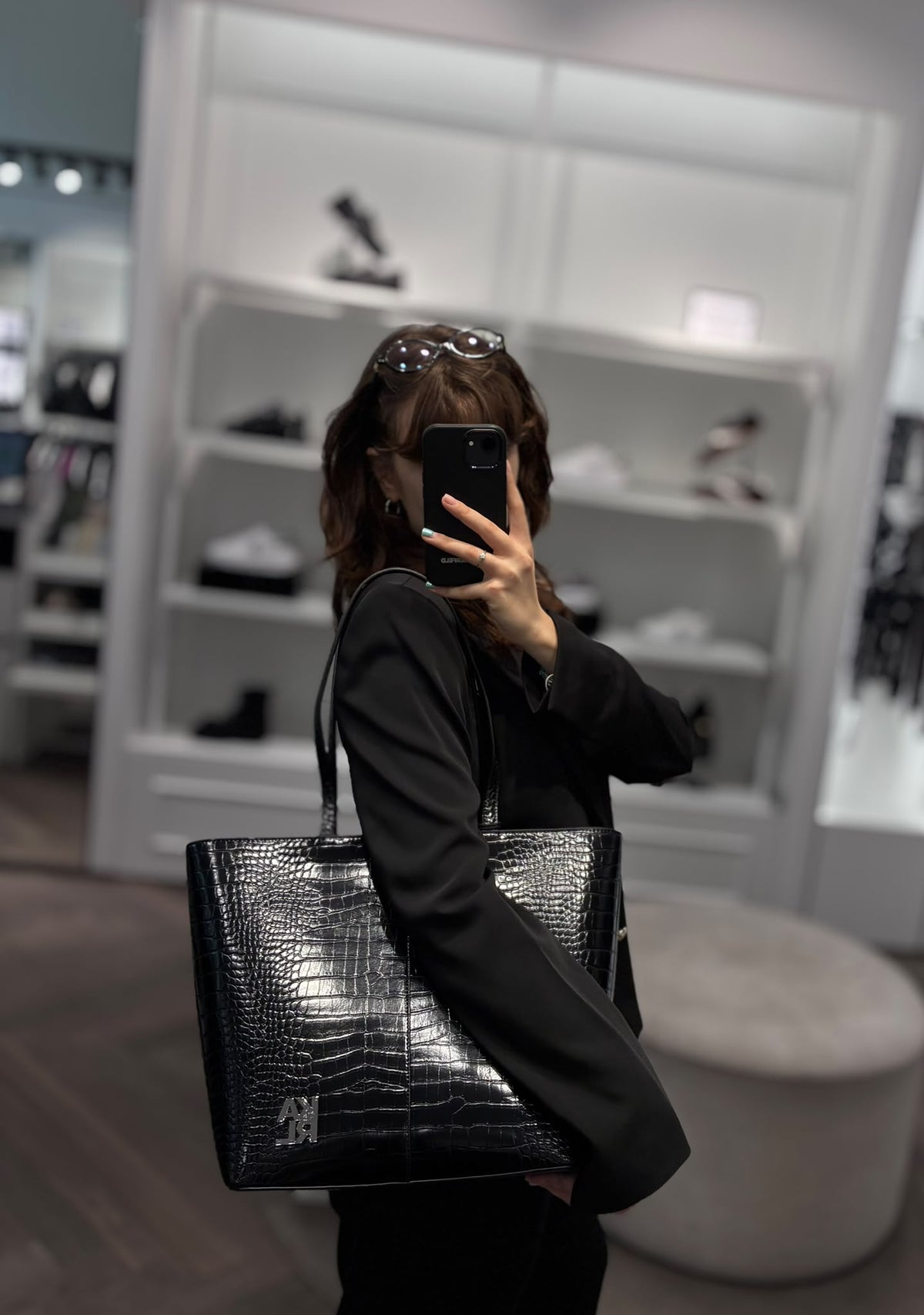 K/Klassik Croco Tote Bag