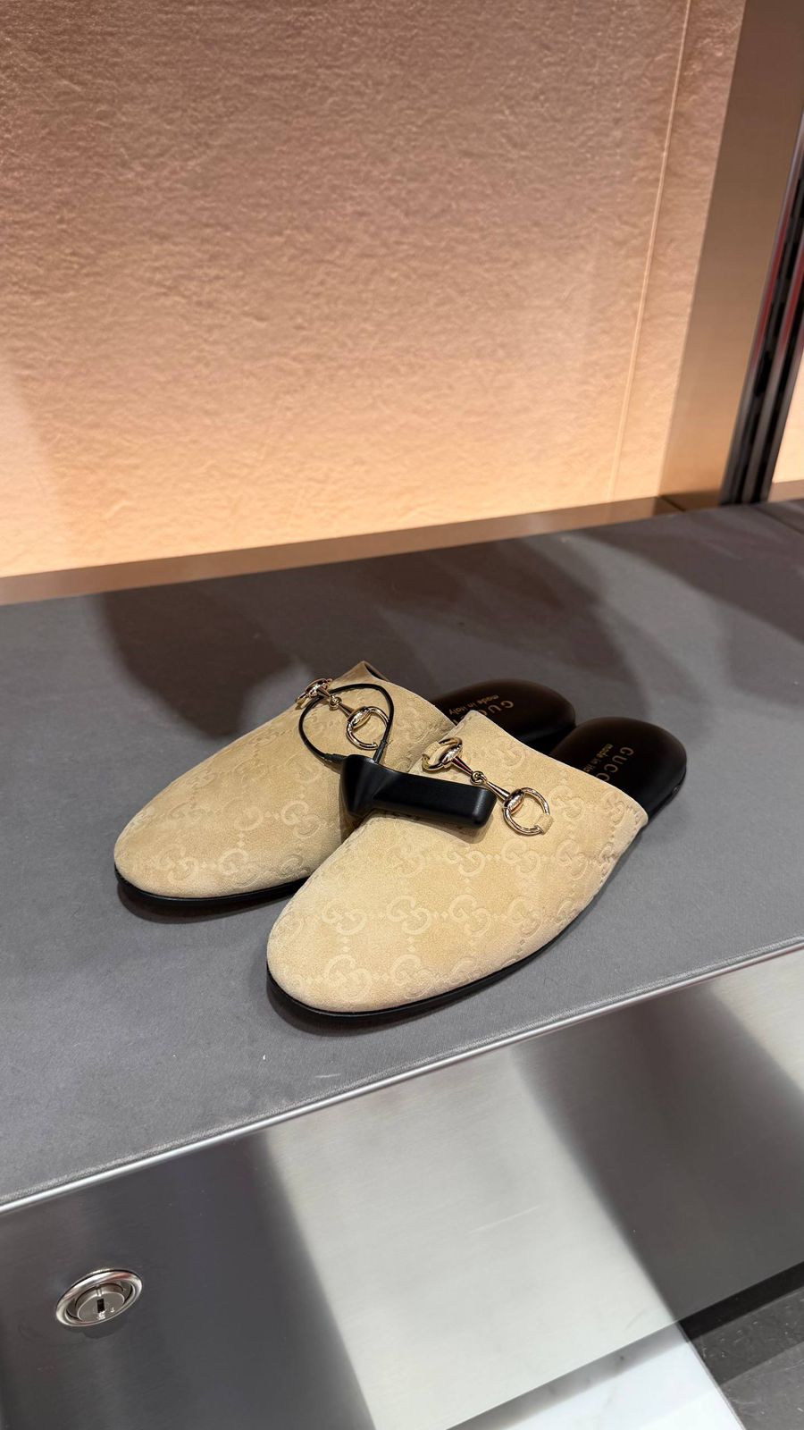 Jordaan GG Suede Loafer Mule