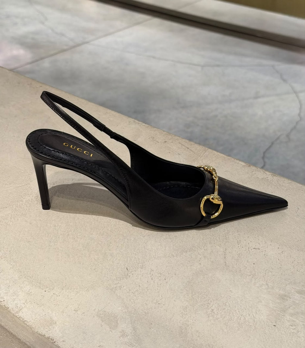 Horsebit GG Canvas Pump