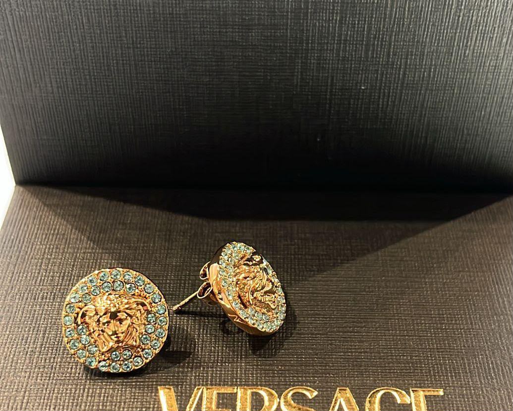 Medusa Crystal Stud Earrings