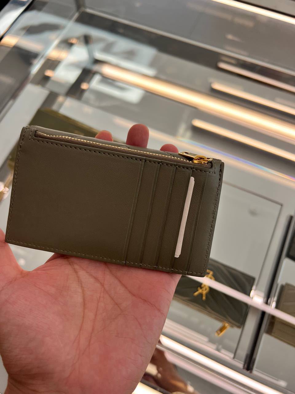 Monogram Fragments Zipped Card Case